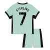 Original Trikotsatz Chelsea Sterling 7 Ausweichtrikot 2023-24 Für Kinder